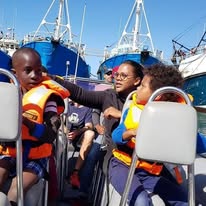 Humpback breach photographed from a Captain Jacks boat in Hout Bay